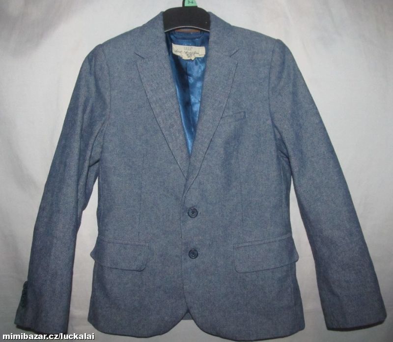 Chlapecké sváteční modré sako 134 H&M