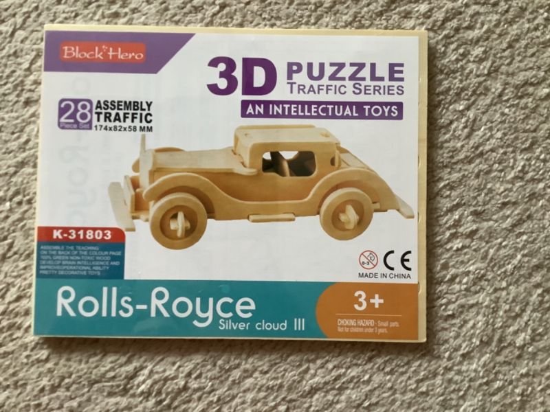 3D puzzle - Rolls-Royce zn. Dedra