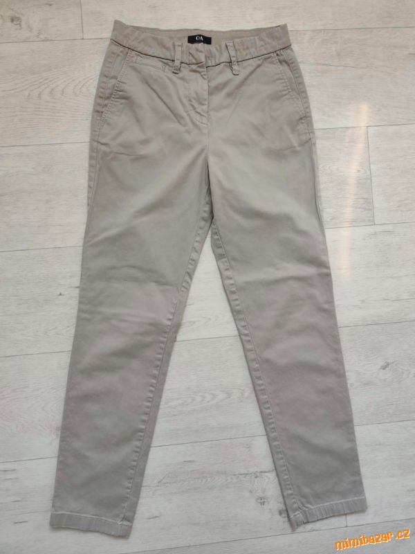 Béžové kalhoty z C&A vel. 34/XS