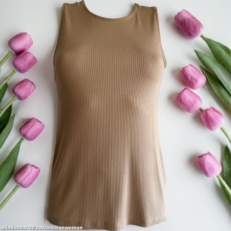 Č.7858 PRUŽNÝ TRENDY TOP NOVÉ v.M