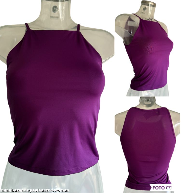 Č.8109 PRUŽNÝ TRENDY CROP TOP NOVÉ v.S/M