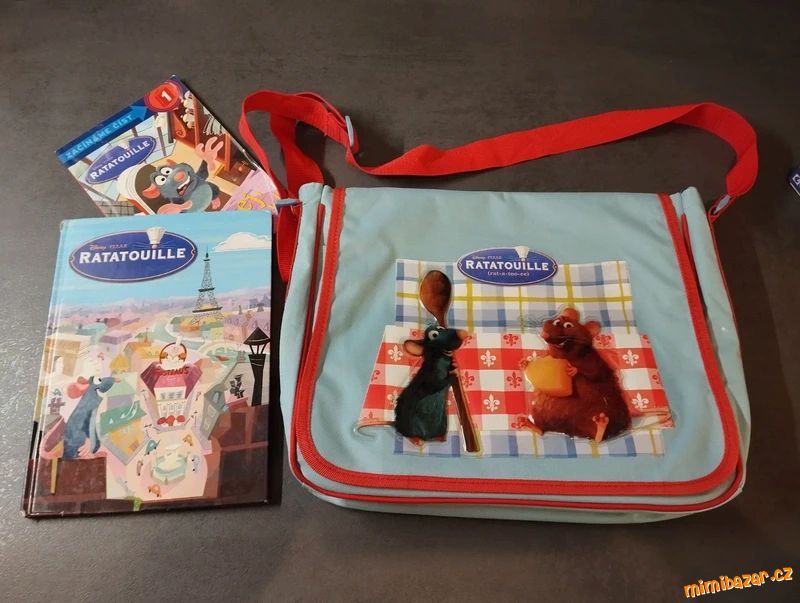 2x kniha Ratatouille a kabela (taška)