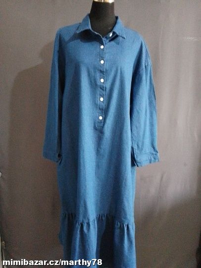 *** ÚŽASNÉ DÁMSKÉ RIFLOVÉ ŠATY, VEL.4XL ***