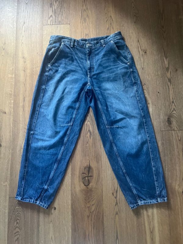 Stylové slušivé baloon džíny PULL BEAR vel. 44