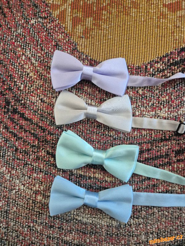 detsky motylek- modra, mint, stribrna, lila-