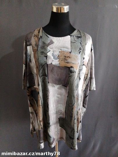 *** KRÁSNÉ DÁMSKÉ VZOROVANÉ TRIKO, VEL.4XL ***