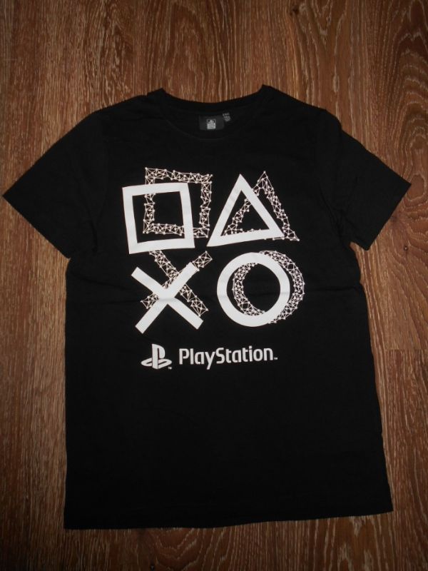 černé tričko PlayStation 158 na 12-13 let