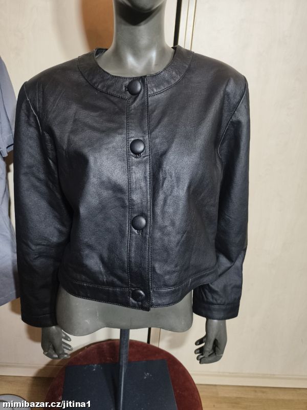 Kožená bunda vintage vel 42 L