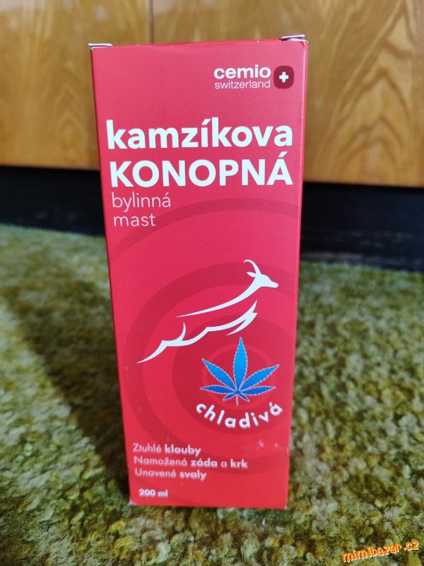 CEMIO Kamzíkova konopná mast CHLADIVÁ 200ml