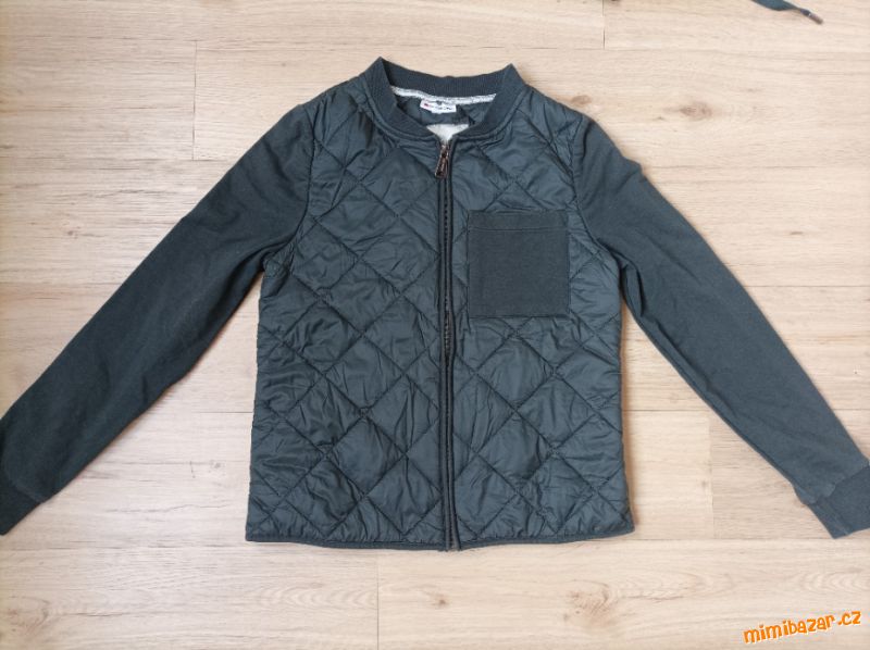 Hybridní tmavě zelená bunda bundomikina bomber