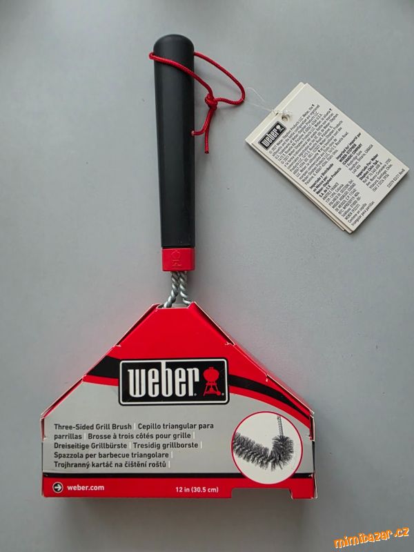 trojhranný kartáč na čištění roštů Weber