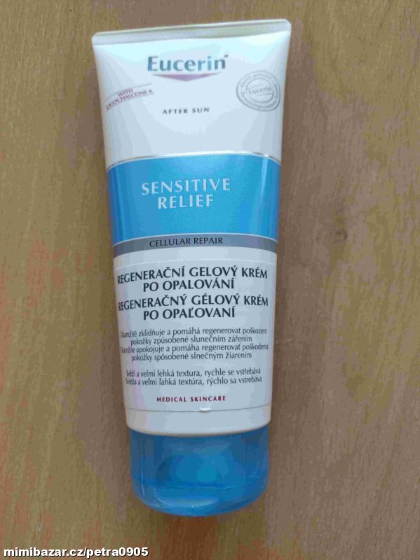 Eucerin regenerační gel krém po opalování 200 ml