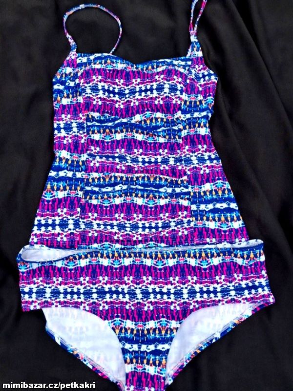 dámské dvoudílné plavky tankini uk 16 top uk 12