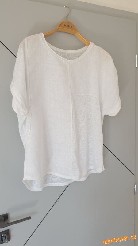 lněná halenka s viskózou vel. L/XL oversize