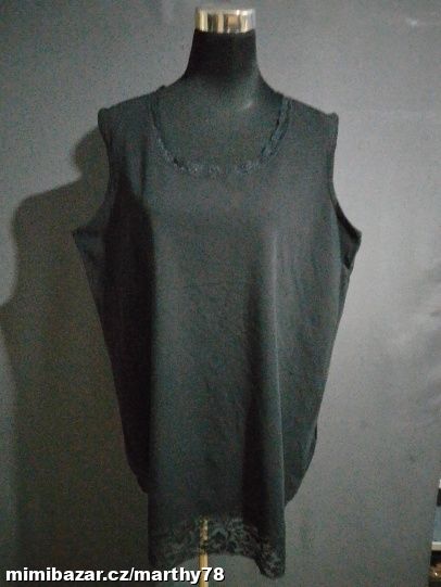 *** KRÁSNÝ DÁMSKÝ TOPÍK S KRAJKOU, VEL.3XL ***