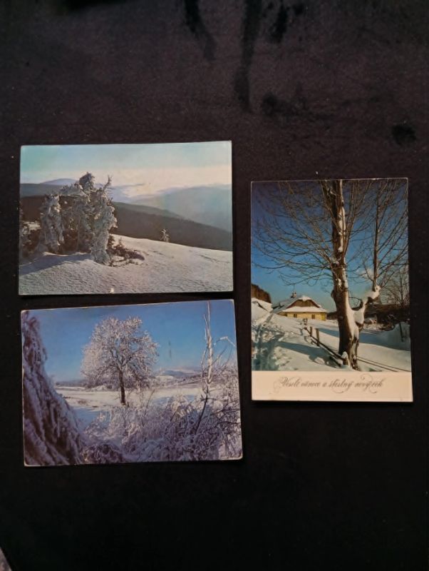 vĚNUJI- 3x pohlednice Vánoce, VF