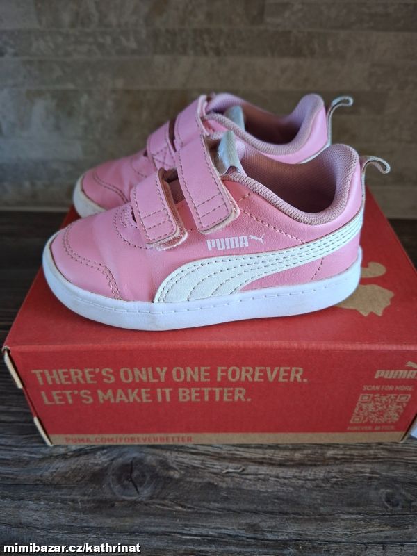 Růžové lehké tenisky Puma, vel. 22 / 14cm