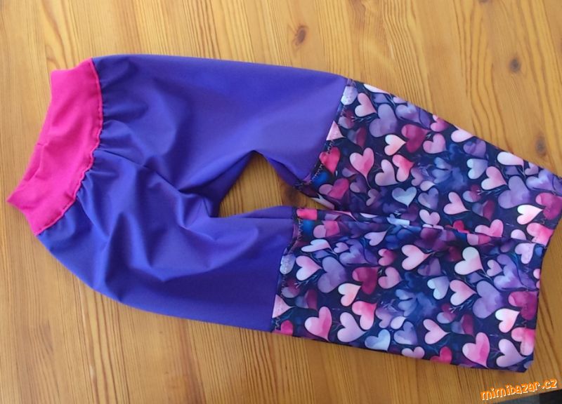 Softshellové kalhoty 116 - Srdíčka