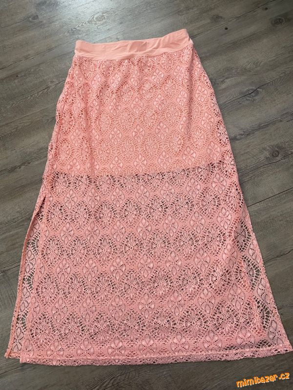 Meruňková krajková sukně ❤️42/44