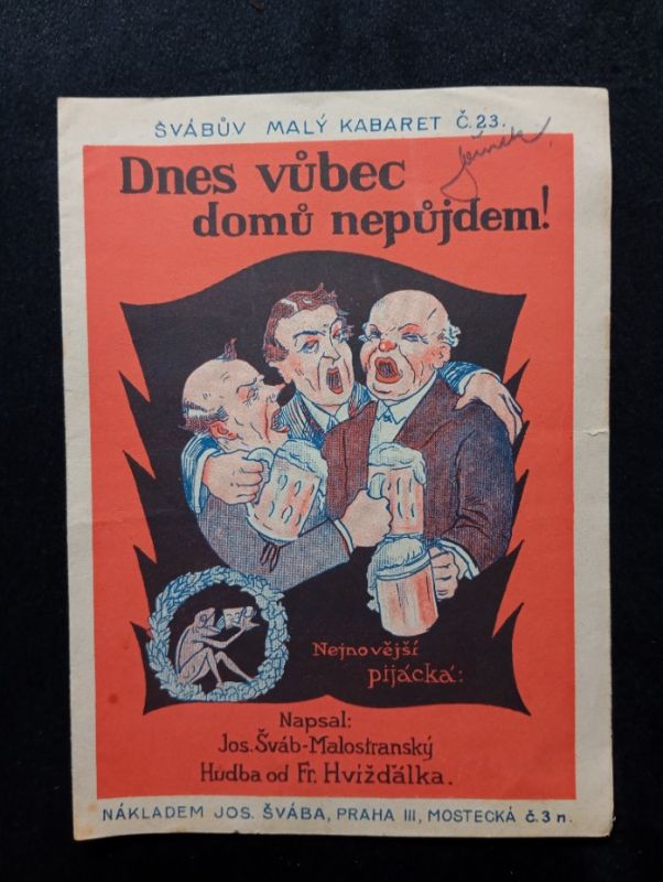 Staré noty, 1925, Švábův malý kabaret