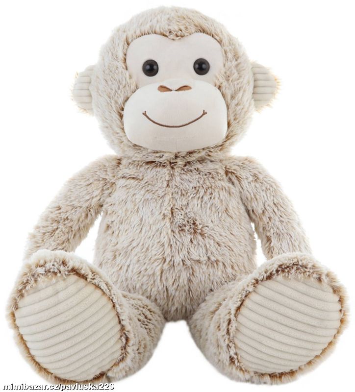 Opička béžová 78cm
