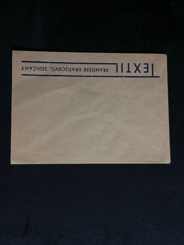 Stará reklamní obálka, Textil Sedlčany