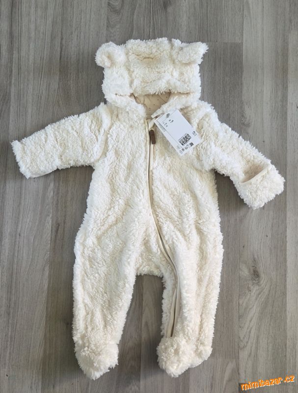 Chlupatý overal s oušky H&M vel. 56