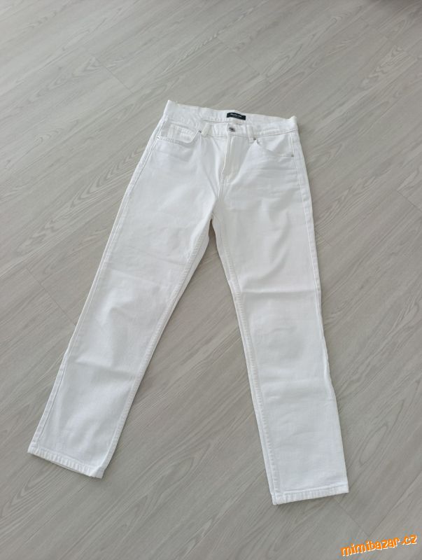 Bílé kalhoty Massimo Dutti