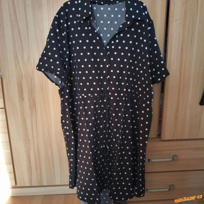 dámské černé košilové šaty vel. 46/XL