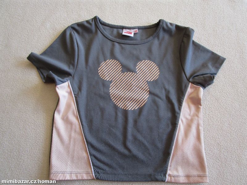 Nové, velmi pěkné elast. tričko Disney, v. 146/152