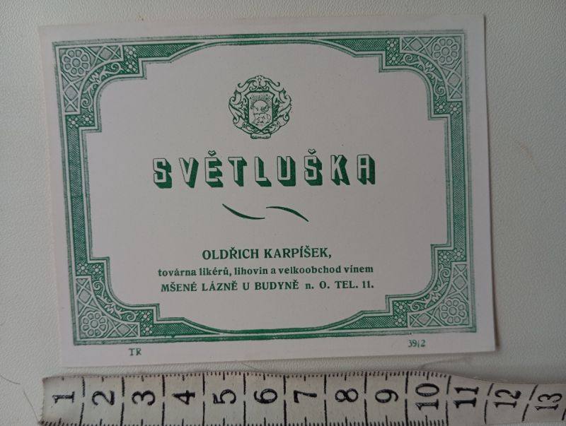 Retro etiketa-viněta, Světluška