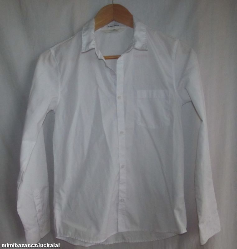 Bílá chlapecká i společenská košile H&M 152