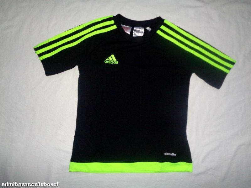 Černé a reflexní funkční tričko Adidas Climalite
