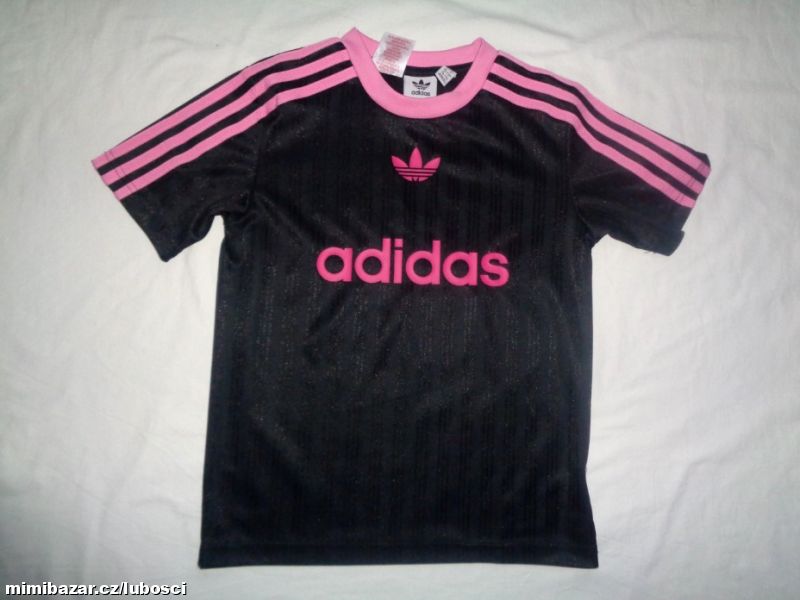 Luxusní černorůžové funkční tričko Adidas