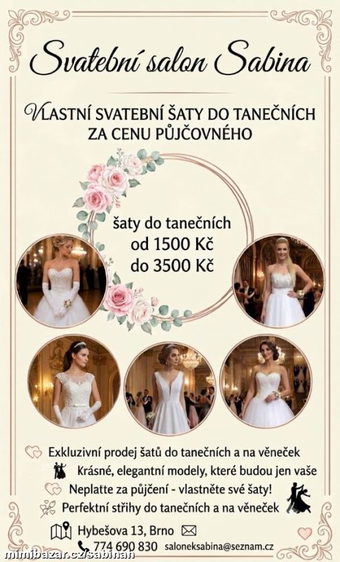 SVATEBNÍ ŠATY DO TANEČNÍCH-POLONÉZA