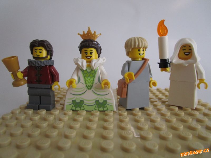 Lego figurky castle královna, mich, mniška