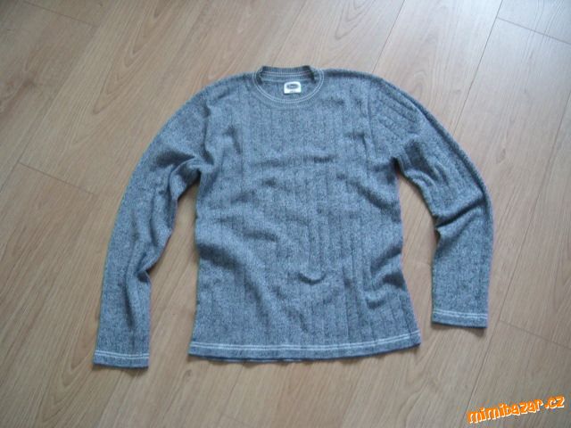 Šedý úpletový unisex svetr vel. XS-S