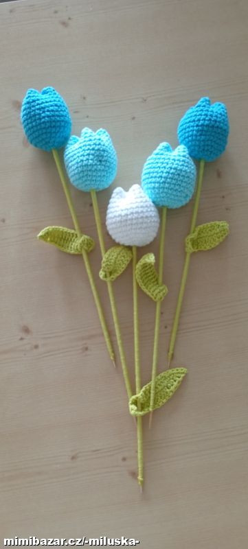 Háčkované tulipány