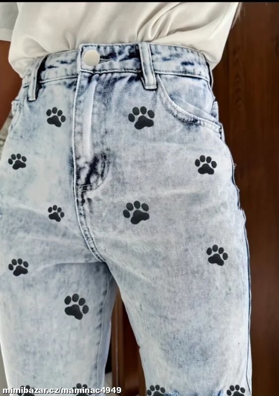 Prodám nové luxus.dámské lehké jeansy v.XL