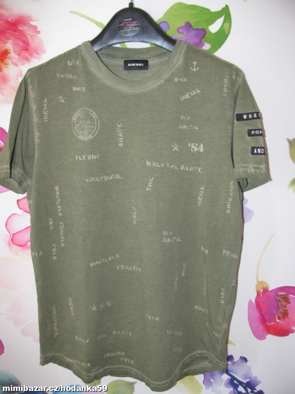 Dětské olivově zelené tričko / unisex