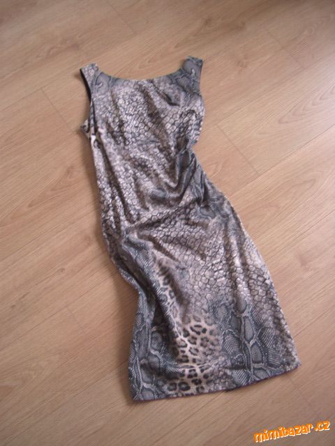 Sexy minišaty s hadím a leopardím vzorem vel. M/38