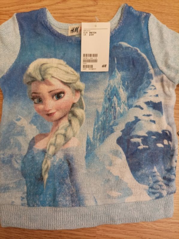 **Dívčí mikina Frozen s Elsou H&M*vel.98/104**