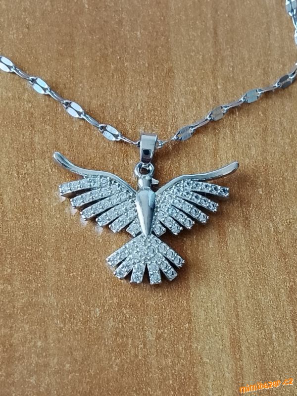 Řetízek s přívěskem bájný Fénix -chirurgická ocel