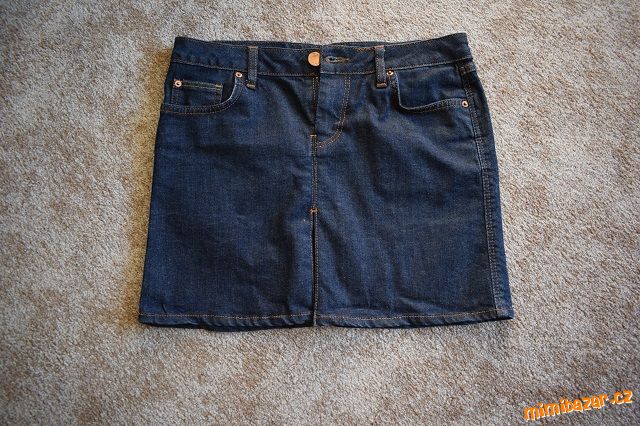 Mini riflová sukně, sukýnka Zara S/36