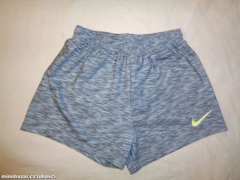 Šedomodré melírované šortky Nike 6/7 let