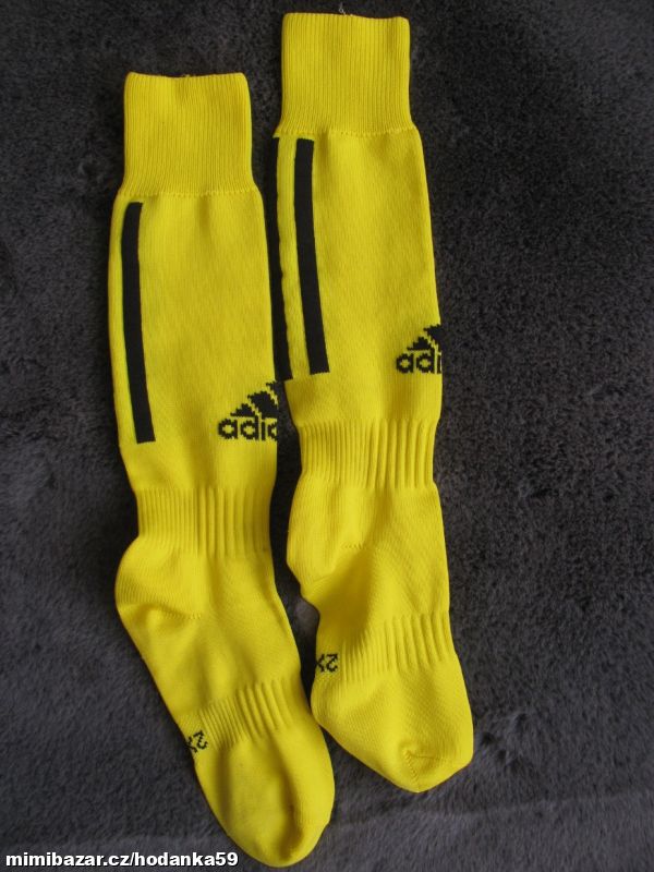 Dětské žluté fotbalové štulpny ADIDAS
