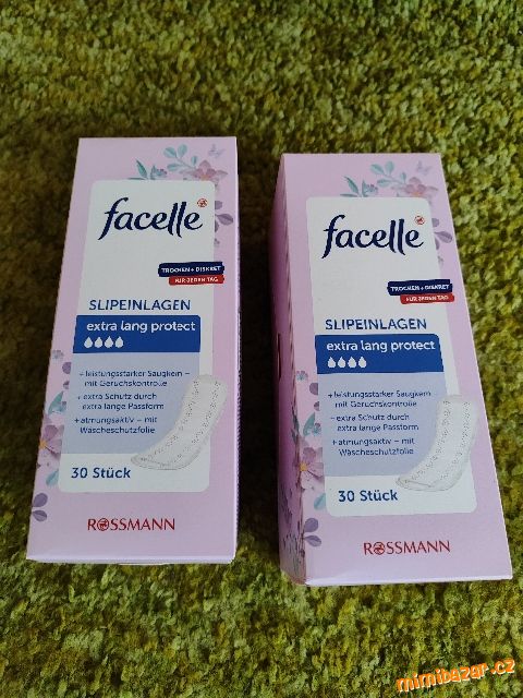 4x FACELLE Slipové vložky Extra Lang od 1kč