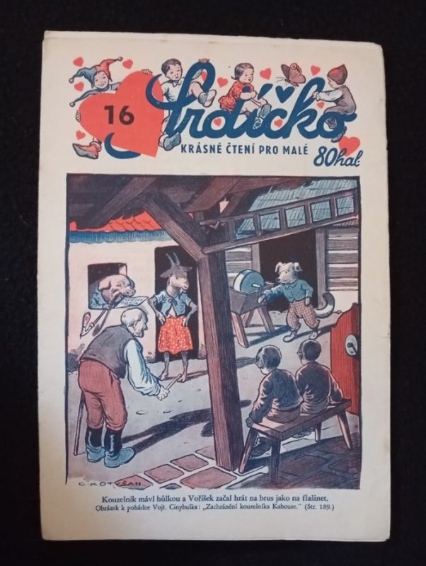 Starý časopis Srdíčko, čtení pro malé 12.12.1940