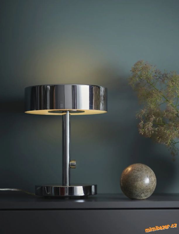 Stmivatelná stříbrná lampa ikea Stockholm 2017