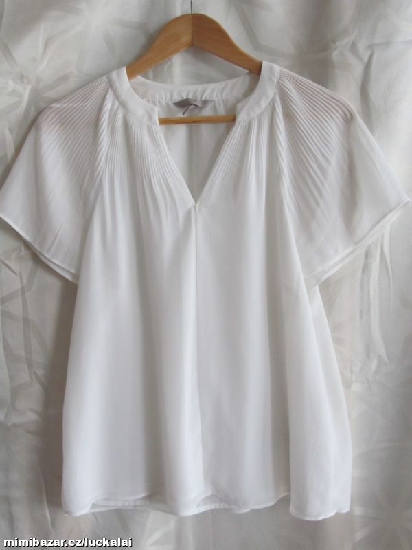 Bílá halenka, top, blůza s podšívkou H&M